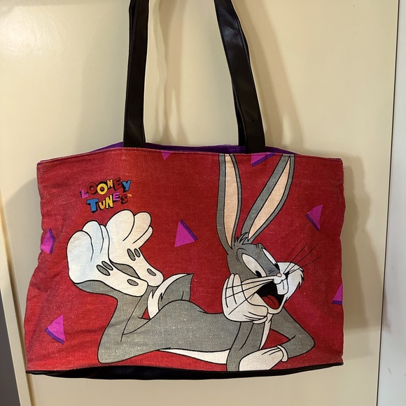 Handbags - Vintage 1993 Looney Tunes Bugs Bunny tote bag